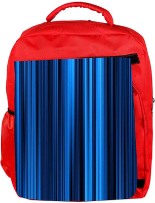 

Snoogg Eco Friendly Canvas Blue Rays Designer Backpack Rucksack School Travel Unisex Casual Canvas Bag Bookbag Satchel 5 L Backpack(Red)