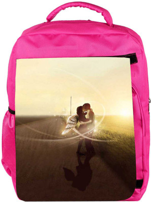 

Snoogg Eco Friendly Canvas Angel Love Backpack Rucksack School Travel Unisex Casual Canvas Bag Bookbag Satchel 5 L Backpack(Pink)