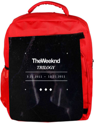 

Snoogg Eco Friendly Canvas Weekend Trilogy Backpack Rucksack School Travel Unisex Casual Canvas Bag Bookbag Satchel 5 L Backpack(Red)