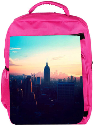 

Snoogg Eco Friendly Canvas New York New York Backpack Rucksack School Travel Unisex Casual Canvas Bag Bookbag Satchel 5 L Backpack(Pink)