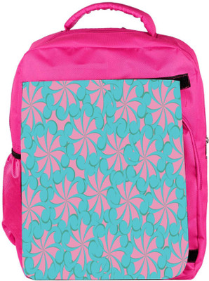 

Snoogg Eco Friendly Canvas Blue And Pink Pattern Designer Backpack Rucksack School Travel Unisex Casual Canvas Bag Bookbag Satchel 5 L Backpack(Pink)