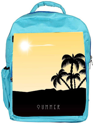 

Snoogg Eco Friendly Canvas Beautiful Summer Backgroun Backpack Rucksack School Travel Unisex Casual Canvas Bag Bookbag Satchel 5 L Backpack(Blue)