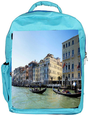 

Snoogg Eco Friendly Canvas White Houses Designer Backpack Rucksack School Travel Unisex Casual Canvas Bag Bookbag Satchel 5 L Backpack(Blue)