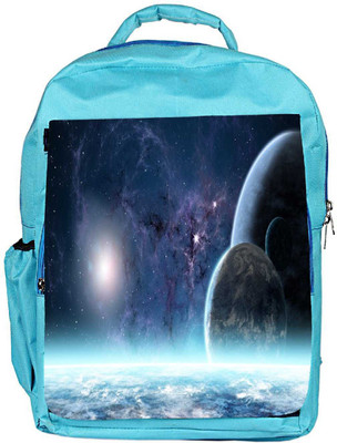 

Snoogg Eco Friendly Canvas Stars In Galaxy Designer Backpack Rucksack School Travel Unisex Casual Canvas Bag Bookbag Satchel 5 L Backpack(Blue)