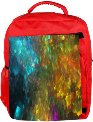 

Snoogg Eco Friendly Canvas Abstract Artistic Backdrop Designer Backpack Rucksack School Travel Unisex Casual Canvas Bag Bookbag Satchel 5 L Backpack(Red)