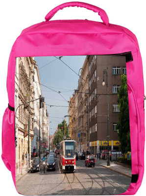 

Snoogg Eco Friendly Canvas Road Train Designer Backpack Rucksack School Travel Unisex Casual Canvas Bag Bookbag Satchel 5 L Backpack(Pink)