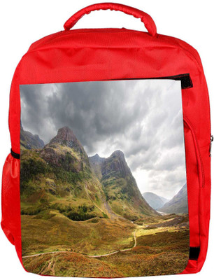 

Snoogg Eco Friendly Canvas Black Clouds Designer Backpack Rucksack School Travel Unisex Casual Canvas Bag Bookbag Satchel 5 L Backpack(Red)