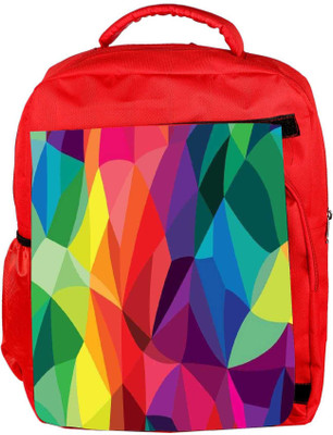 

Snoogg Eco Friendly Canvas Super Colour Pattern Backpack Rucksack School Travel Unisex Casual Canvas Bag Bookbag Satchel 5 L Backpack(Red)