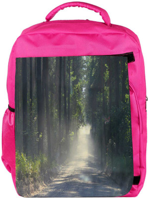 

Snoogg Eco Friendly Canvas Dense Road Designer Backpack Rucksack School Travel Unisex Casual Canvas Bag Bookbag Satchel 5 L Backpack(Pink)