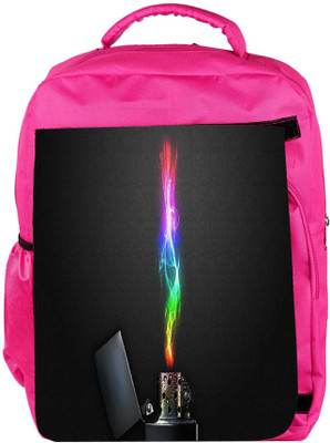 

Snoogg Eco Friendly Canvas Zippo Designer Backpack Rucksack School Travel Unisex Casual Canvas Bag Bookbag Satchel 5 L Backpack(Pink)