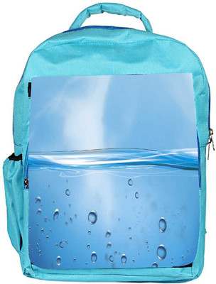 

Snoogg Eco Friendly Canvas Water Bubbles Designer Backpack Rucksack School Travel Unisex Casual Canvas Bag Bookbag Satchel 5 L Backpack(Blue)