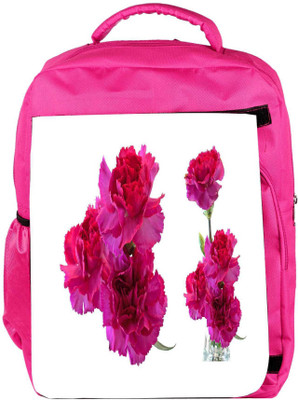 

Snoogg Eco Friendly Canvas Beautiful Flowers Backpack Rucksack School Travel Unisex Casual Canvas Bag Bookbag Satchel 5 L Backpack(Pink)