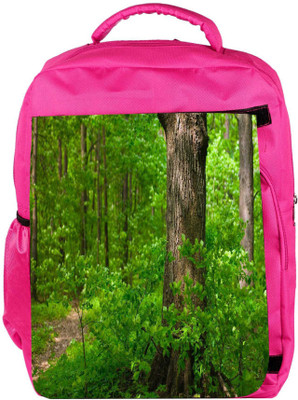 

Snoogg Eco Friendly Canvas Green Garden Designer Backpack Rucksack School Travel Unisex Casual Canvas Bag Bookbag Satchel 5 L Backpack(Pink)