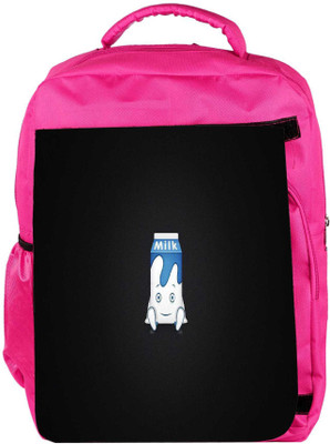 

Snoogg Eco Friendly Canvas Milk Designer Backpack Rucksack School Travel Unisex Casual Canvas Bag Bookbag Satchel 5 L Backpack(Pink)