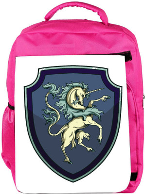 

Snoogg Eco Friendly Canvas Crests Vector Element Backpack Rucksack School Travel Unisex Casual Canvas Bag Bookbag Satchel 5 L Backpack(Pink)