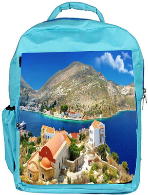 

Snoogg Eco Friendly Canvas Small Church Designer Backpack Rucksack School Travel Unisex Casual Canvas Bag Bookbag Satchel 5 L Backpack(Blue)