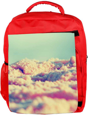 

Snoogg Eco Friendly Canvas Crystal Sands Backpack Rucksack School Travel Unisex Casual Canvas Bag Bookbag Satchel 5 L Backpack(Red)