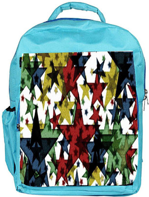 

Snoogg Eco Friendly Canvas Star Pattern Backpack Rucksack School Travel Unisex Casual Canvas Bag Bookbag Satchel 5 L Backpack(Blue)