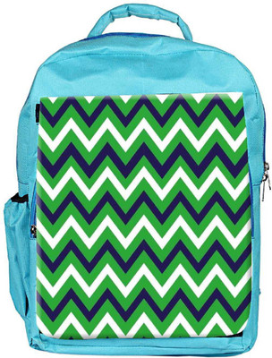 

Snoogg Eco Friendly Canvas Green Waves Pattern 2540 Backpack Rucksack School Travel Unisex Casual Canvas Bag Bookbag Satchel 5 L Backpack(Blue)
