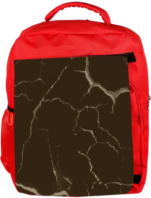

Snoogg Eco Friendly Canvas Brown Crack Designer Backpack Rucksack School Travel Unisex Casual Canvas Bag Bookbag Satchel 5 L Backpack(Red)