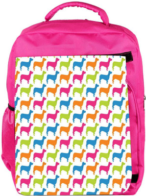 

Snoogg Eco Friendly Canvas Cant Get Enough Of Dogs Backpack Rucksack School Travel Unisex Casual Canvas Bag Bookbag Satchel 5 L Backpack(Pink)