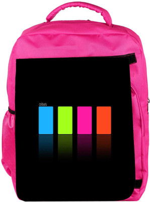 

Snoogg Eco Friendly Canvas Colours Designer Backpack Rucksack School Travel Unisex Casual Canvas Bag Bookbag Satchel 5 L Backpack(Pink)