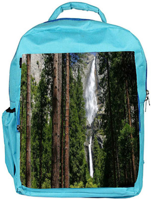 

Snoogg Eco Friendly Canvas Waterfall In Forest Designer Backpack Rucksack School Travel Unisex Casual Canvas Bag Bookbag Satchel 5 L Backpack(Blue)