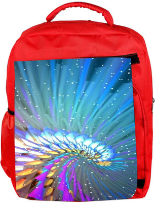 

Snoogg Eco Friendly Canvas Abstract Design Designer Backpack Rucksack School Travel Unisex Casual Canvas Bag Bookbag Satchel 5 L Backpack(Red)
