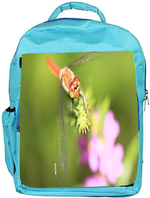 

Snoogg Eco Friendly Canvas Dragonfly On A Branch Designer Backpack Rucksack School Travel Unisex Casual Canvas Bag Bookbag Satchel 5 L Backpack(Blue)