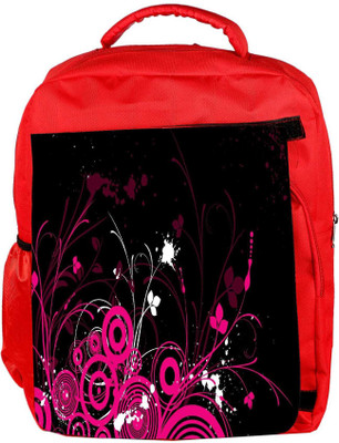 

Snoogg Eco Friendly Canvas Abstract Pink Designer Backpack Rucksack School Travel Unisex Casual Canvas Bag Bookbag Satchel 5 L Backpack(Red)