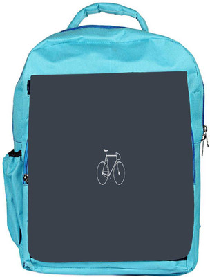 

Snoogg Eco Friendly Canvas Simple Cycle Designer Backpack Rucksack School Travel Unisex Casual Canvas Bag Bookbag Satchel 5 L Backpack(Blue)