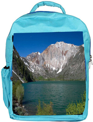 

Snoogg Eco Friendly Canvas Abstract White Mountain Designer Backpack Rucksack School Travel Unisex Casual Canvas Bag Bookbag Satchel 5 L Backpack(Blue)