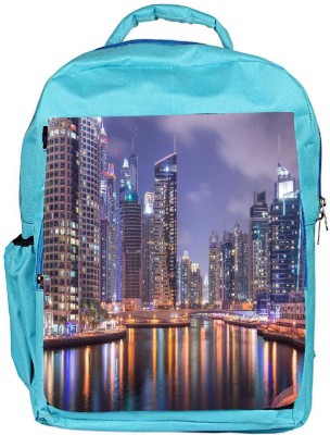 

Snoogg Eco Friendly Canvas Building And Road Designer Backpack Rucksack School Travel Unisex Casual Canvas Bag Bookbag Satchel 5 L Backpack(Blue)