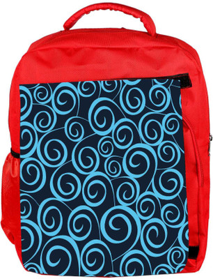 

Snoogg Eco Friendly Canvas Blue Pattern Designer Backpack Rucksack School Travel Unisex Casual Canvas Bag Bookbag Satchel 5 L Backpack(Red)
