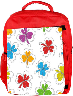 

Snoogg Eco Friendly Canvas Abstract Summer Background Backpack Rucksack School Travel Unisex Casual Canvas Bag Bookbag Satchel 5 L Backpack(Red)