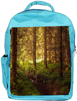 

Snoogg Eco Friendly Canvas Dried Yellow Forest Designer Backpack Rucksack School Travel Unisex Casual Canvas Bag Bookbag Satchel 5 L Backpack(Blue)