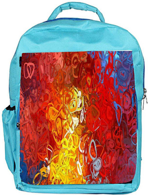 

Snoogg Eco Friendly Canvas Red Abstract Backpack Rucksack School Travel Unisex Casual Canvas Bag Bookbag Satchel 5 L Backpack(Blue)