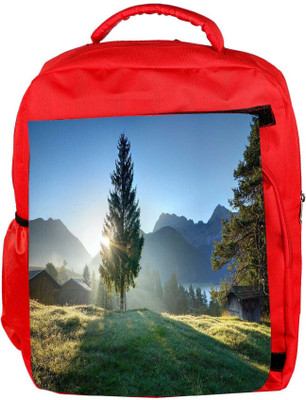 

Snoogg Eco Friendly Canvas Christmas Tree Designer Backpack Rucksack School Travel Unisex Casual Canvas Bag Bookbag Satchel 5 L Backpack(Red)