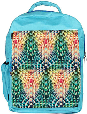 

Snoogg Eco Friendly Canvas Mosaic 2660 Backpack Rucksack School Travel Unisex Casual Canvas Bag Bookbag Satchel 5 L Backpack(Blue)
