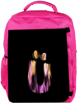 

Snoogg Eco Friendly Canvas Flaming 3D Letter Backpack Rucksack School Travel Unisex Casual Canvas Bag Bookbag Satchel 5 L Backpack(Pink)