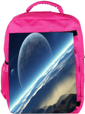 

Snoogg Eco Friendly Canvas Half Moon Designer Backpack Rucksack School Travel Unisex Casual Canvas Bag Bookbag Satchel 5 L Backpack(Pink)
