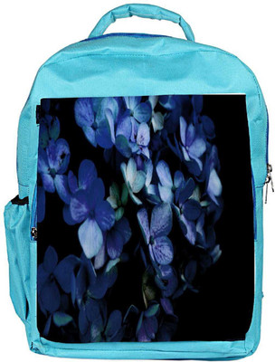 

Snoogg Eco Friendly Canvas Blue Petal Flower Designer Backpack Rucksack School Travel Unisex Casual Canvas Bag Bookbag Satchel 5 L Backpack(Blue)