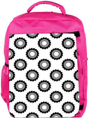 

Snoogg Eco Friendly Canvas Black Chakras Designer Backpack Rucksack School Travel Unisex Casual Canvas Bag Bookbag Satchel 5 L Backpack(Pink)