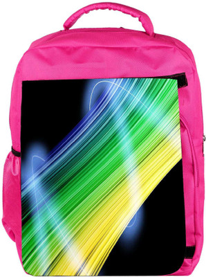 

Snoogg Eco Friendly Canvas Abstract Multicolor Design Designer Backpack Rucksack School Travel Unisex Casual Canvas Bag Bookbag Satchel 5 L Backpack(Pink)