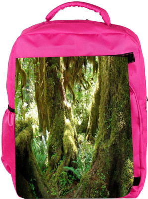 

Snoogg Eco Friendly Canvas Amazing Tree Designer Backpack Rucksack School Travel Unisex Casual Canvas Bag Bookbag Satchel 5 L Backpack(Pink)