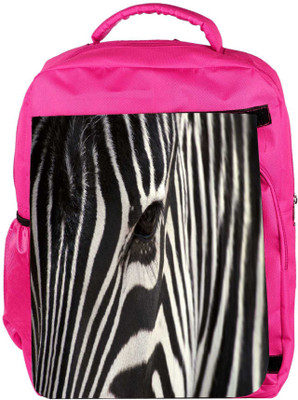 

Snoogg Eco Friendly Canvas Zebra Eye Designer Backpack Rucksack School Travel Unisex Casual Canvas Bag Bookbag Satchel 5 L Backpack(Pink)
