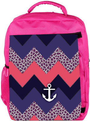 

Snoogg Eco Friendly Canvas Awesome Chevron Backpack Rucksack School Travel Unisex Casual Canvas Bag Bookbag Satchel 5 L Backpack(Pink)