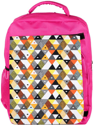 

Snoogg Eco Friendly Canvas Aztec Orange Grey Yellow Backpack Rucksack School Travel Unisex Casual Canvas Bag Bookbag Satchel 5 L Backpack(Pink)