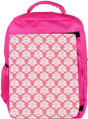

Snoogg Eco Friendly Canvas Abstract White Pink Pattern 2 Designer Backpack Rucksack School Travel Unisex Casual Canvas Bag Bookbag Satchel 5 L Backpack(Pink)