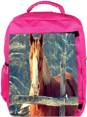 

Snoogg Eco Friendly Canvas Abstract Horse Designer Backpack Rucksack School Travel Unisex Casual Canvas Bag Bookbag Satchel 5 L Backpack(Pink)